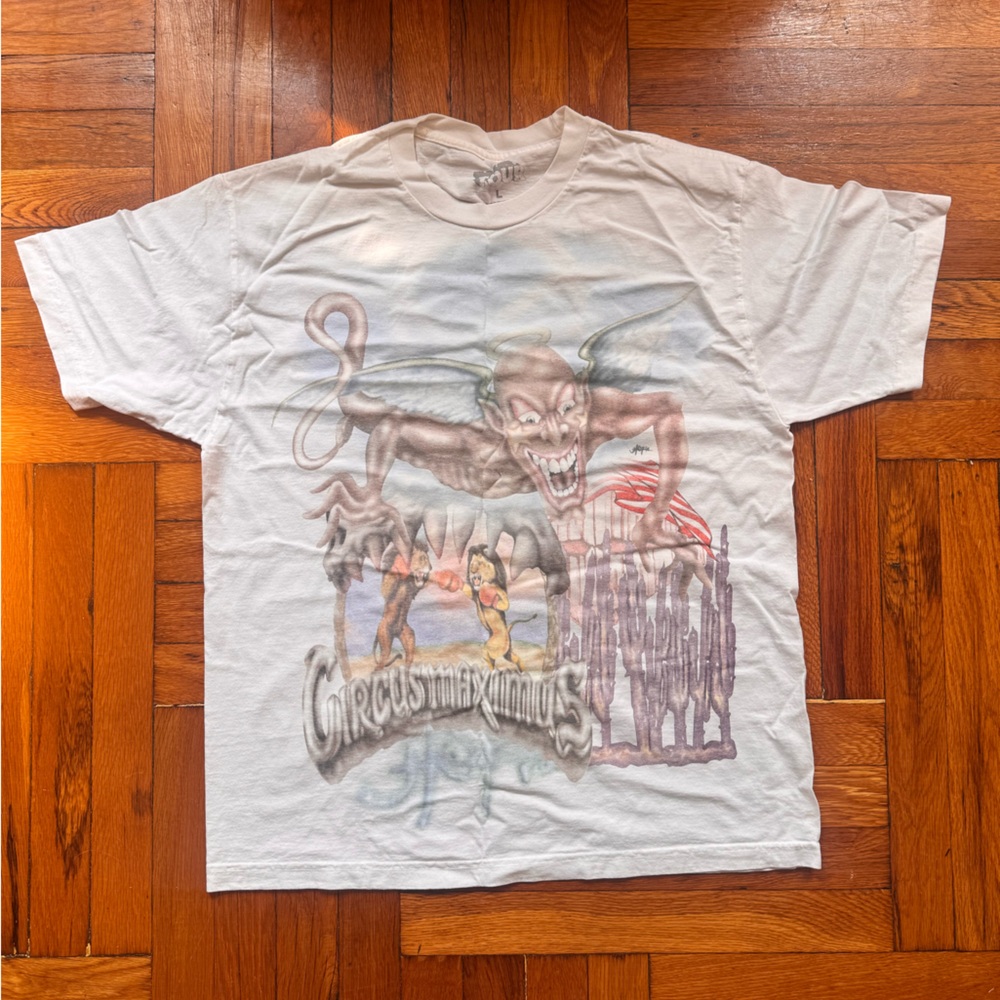 Travis Scott Circus Maximus Tour Merch - White Graphic Tee